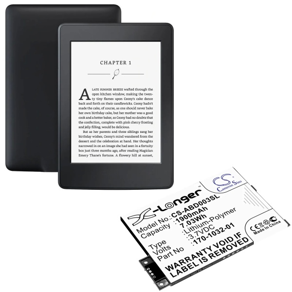 Amazon Kindle 3 Wi-fi Replacement Battery 1900mAh / 7.03Wh - Image 6