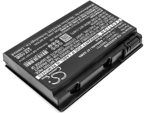 Acer Extensa 5210, 5220, 5620, TravelMate 6400, TM5730 Series Replacement Battery 4400mAh / 47.52Wh - Image 2