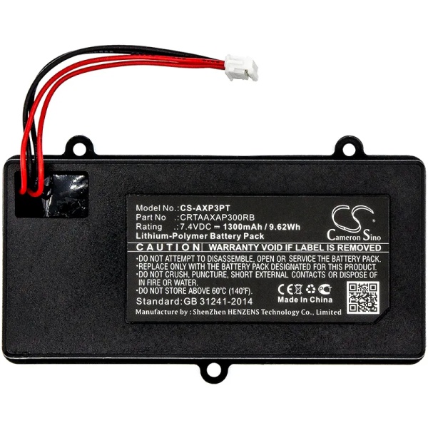 AAXA P300 Pico Projector Replacement Battery 1300mAh / 9.62Wh