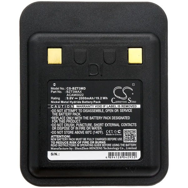 Bullard T4n Replacement Battery 2000mAh / 19.20Wh