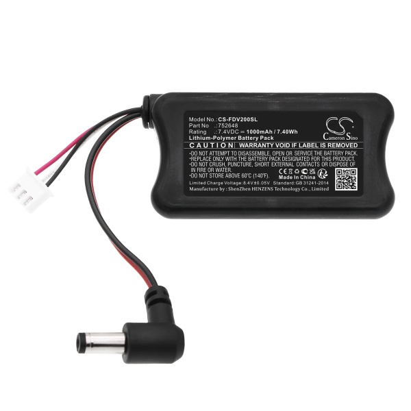 Fatshark RCV922 Replacement Battery 1000mAh / 7.40Wh