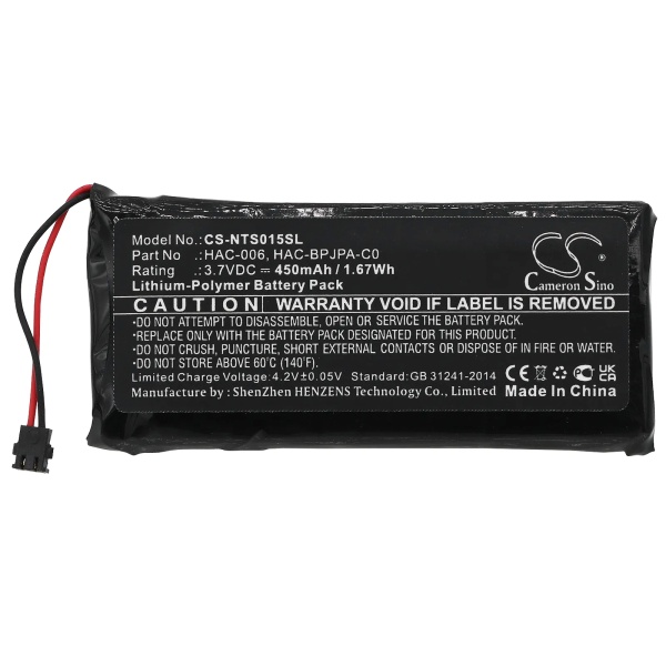 Nintendo Switch Controller Replacement Battery 450mAh / 1.67Wh