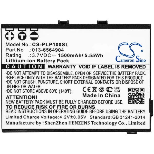 Plextalk Pocket Daisy Player PTP1 Replacement Battery 1500mAh / 5.55Wh