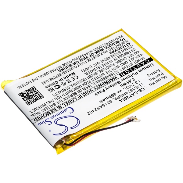 Sony NWZ-S738FBNC Replacement Battery 650mAh / 2.41Wh - Image 6