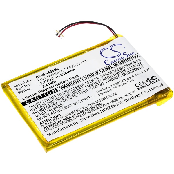 Sony NW-A805B Replacement Battery 650mAh / 2.41Wh - Image 2