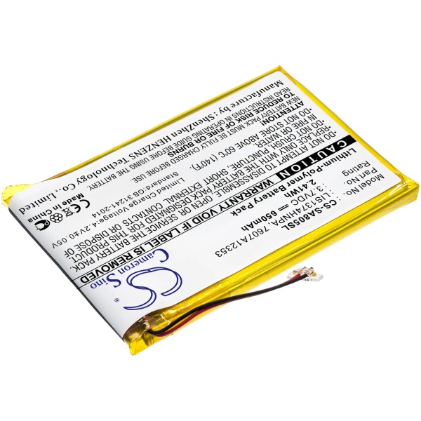 Sony NW-A805B Replacement Battery 650mAh / 2.41Wh - Image 5