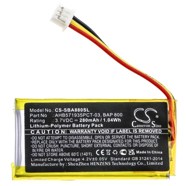 Sennheiser Flex 5000 Replacement Battery 280mAh / 1.04Wh