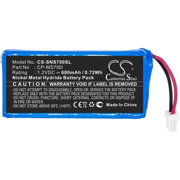 Sony Walkman NW-MS70D Replacement Battery 600mAh / 0.72Wh