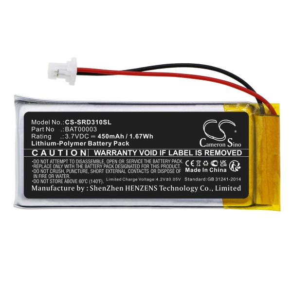 Cardo Q3 Replacement Battery 450mAh / 1.67Wh