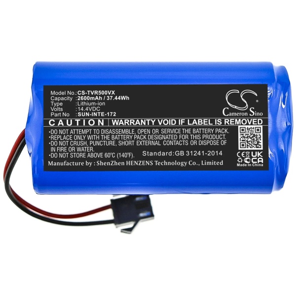 Coredy R750-1600Pa Replacement Battery 2600mAh / 37.44Wh