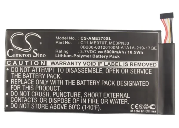 Asus 110-0329H Replacement Battery 5000mAh / 18.50Wh