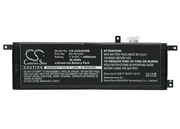 Asus X553MA, X553SA, X453MA, ET2040IUK Series Replacement Battery 4000mAh / 30.40Wh