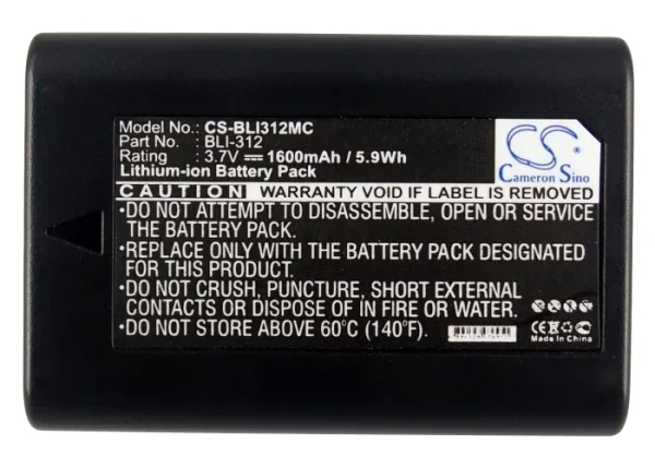 Leica BM8, M8, M8.2, M9  14464 Series Replacement Battery 1600mAh