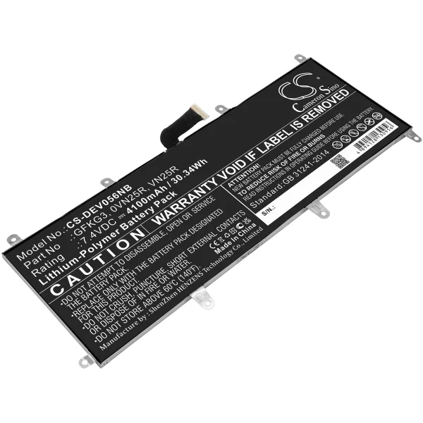 DELL  Venue 10 Pro, Venue 10 Pro 5056 Replacement Battery 4100mAh / 30.34Wh - Image 4