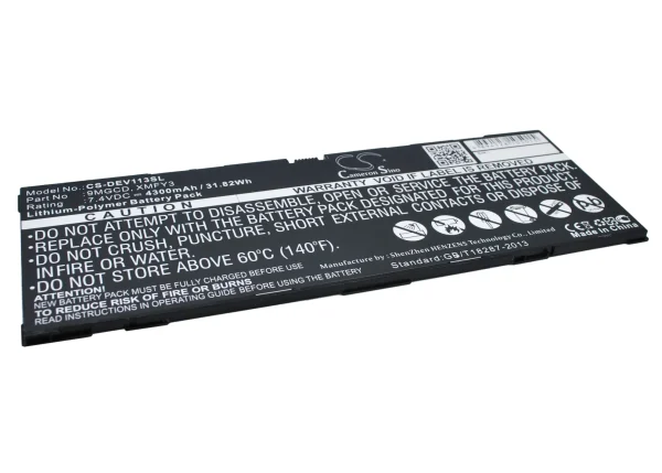 DELL Venue 11 Pro 7140 Replacement Battery 4300mAh / 31.82Wh - Image 3