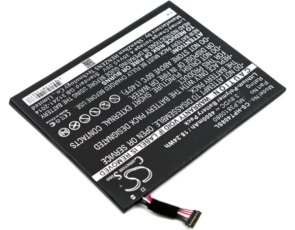 HP I508O, L4A35UT, Pro Tablet 408 G1, T5L65PA Replacement Battery 4800mAh / 18.24Wh - Image 4