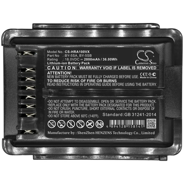 Sharp EC-A1R, EC-A1RCN-P, EC-A1RCN-Y, EC-A1R-P, EC-A1R-P-Y Series Replacement Battery 2000mAh / 36.00Wh