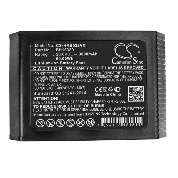 Hoover B07Q3SHZL3, B07Q6ZHX5R, B07Q9MDWQH, B07QC94TQH, B07QD6PMTQ Series Replacement Battery 3000mAh / 60.00Wh