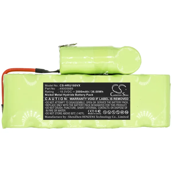 Hoover SU180, SU180B8, SU180T2, SU180WT,   Series Replacement Battery 2000mAh / 36.00Wh