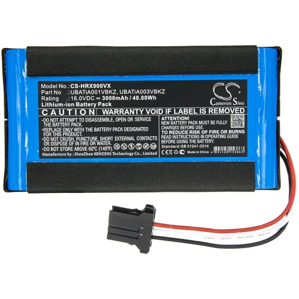 Sharp COCOROBO RX-V100, COCOROBO RX-V200, COCOROBO RX-V60, COCOROBO RX-V80, COCOROBO RX-V90 Series Replacement Battery 3000mAh / 48.00Wh