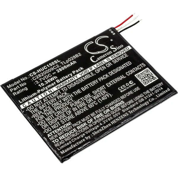 KURIO C15100M, C15150M, Tab 2, Xtreme 2 Replacement Battery 2800mAh / 10.36Wh - Image 2