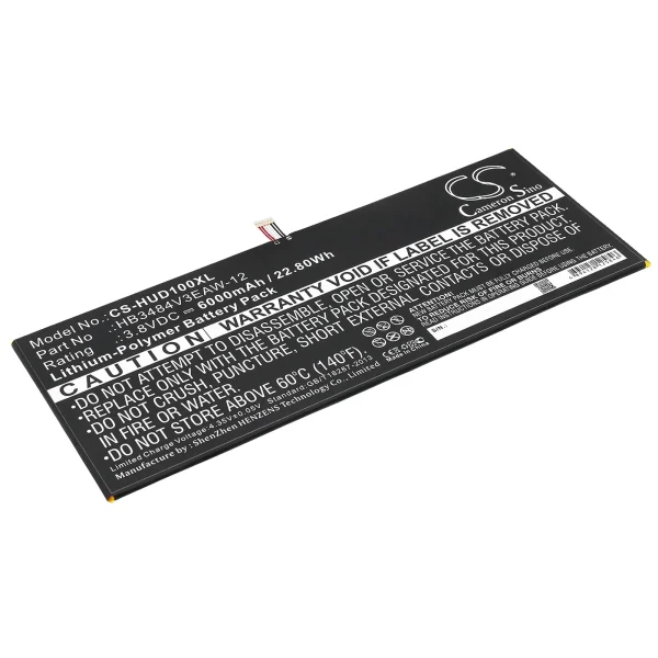 Huawei d-01H, dtab, M2-A04L, Mediapad M2 10.1 LTE Replacement Battery 6000mAh / 22.80Wh - Image 3