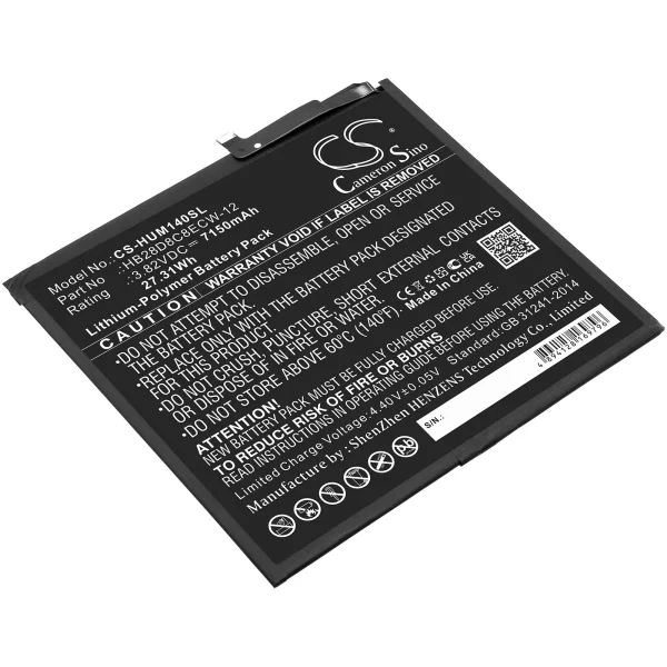 Huawei BAH3-AL00, BAH3-L09, BAH3-W09, MatePad 10.4 2020 Replacement Battery 7150mAh / 27.31Wh - Image 5