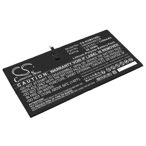 Huawei CMR-AL09, CMR-AL19, CMR-W09, MediaPad M5 10.8, MediaPad M5 Pro 10.8 Replacement Battery 7350mAh / 28.30Wh - Image 3