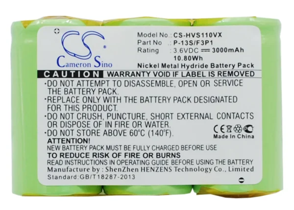 Hoover300, 41B030AD12801, 41B030AD21001, 59139115, H-59139115 Series Replacement Battery 3000mAh / 10.80Wh