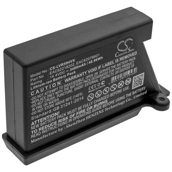 LG HOM-BOT 2.0, HOM-BOT 3.0, HomBot R66803VMNP, HOM-BOT SQUARE, HomBot VCARPETX Series Replacement Battery 3400mAh / 48.96Wh - Image 2