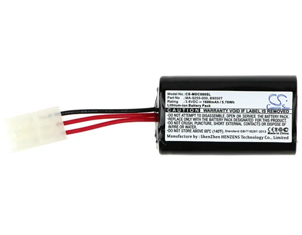 Modicon  984A, 984B, C986 Replacement Battery 1600mAh / 5.76Wh