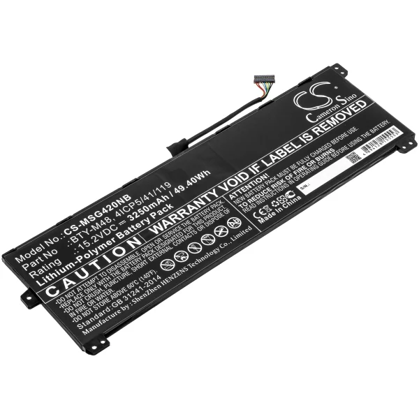 MSI Modern 14 A10RB, Modern 14 A10RB-459US, MS-14B1, MS-14B2, MS-14B3, PS42, PS42 8M, PS42 8M-064 Series Replacement Battery 3250mAh / 49.40Wh - Image 2