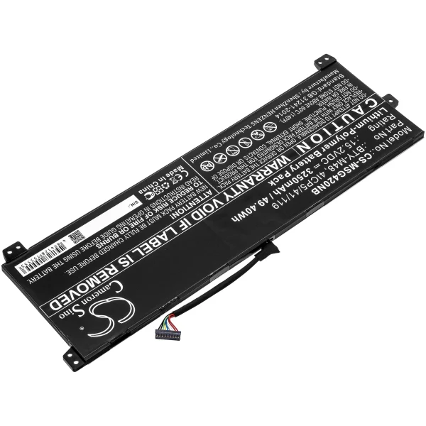 MSI Modern 14 A10RB, Modern 14 A10RB-459US, MS-14B1, MS-14B2, MS-14B3, PS42, PS42 8M, PS42 8M-064 Series Replacement Battery 3250mAh / 49.40Wh - Image 3