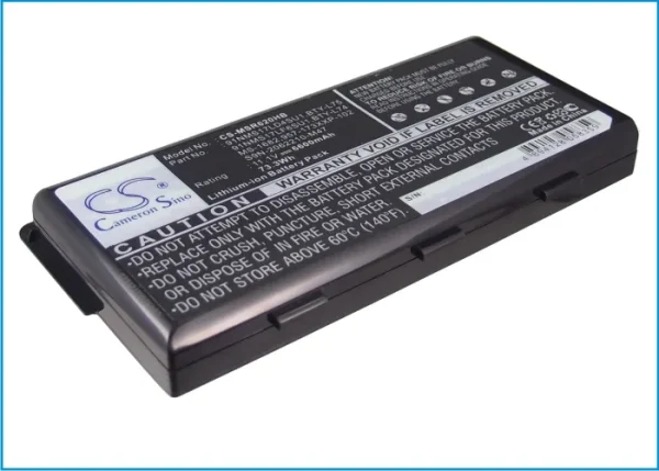 MSI A5000, A6005, A7200, CR500, CR600, CR600-001US, CR600-013US, CR600-017US Series Replacement Battery 6600mAh - Image 5