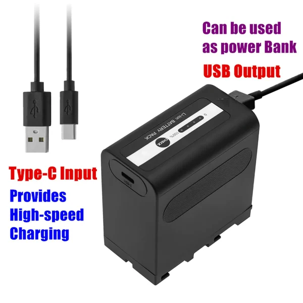 Sony CCD-RV100, CCD-RV200, CCD-SC5, CCD-SC5/E, CCD-SC6, CCD-SC65, CCD-SC7, CCD-SC7/E Series Replacement Battery 6600mAh / 48.84Wh - Image 4