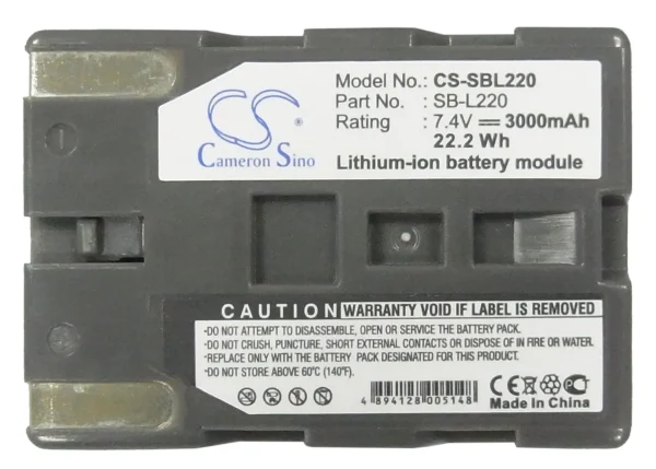 Samsung SCD20, SCD21, SCD23, SCD24, SCD27, SCD31, SCD323, SCD325 Series Replacement Battery 3000mAh