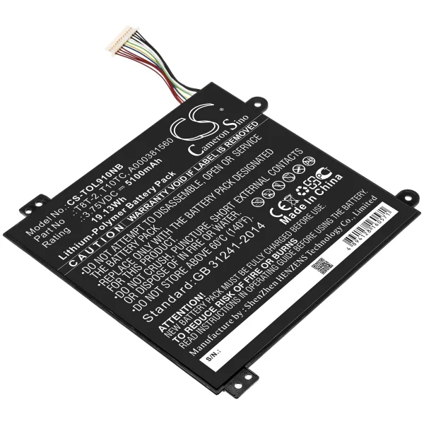 Toshiba Satellite Click Mini L9W-B, Satellite Mini L9W-B 8.9,  Mini L9W-B-100,  Mini L9W-B-102,  Mini L9W-B-103,  Mini L9W-B-107 Series Replacement Battery 5100mAh / 19.13Wh - Image 3