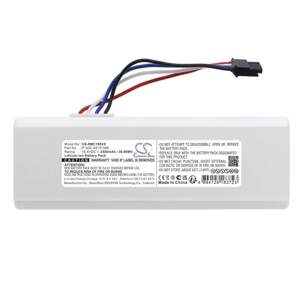 Roborock 1C, SKV4093GL, STYTJ01ZHM, XM2000021,   Series Replacement Battery 2500mAh / 36.00Wh