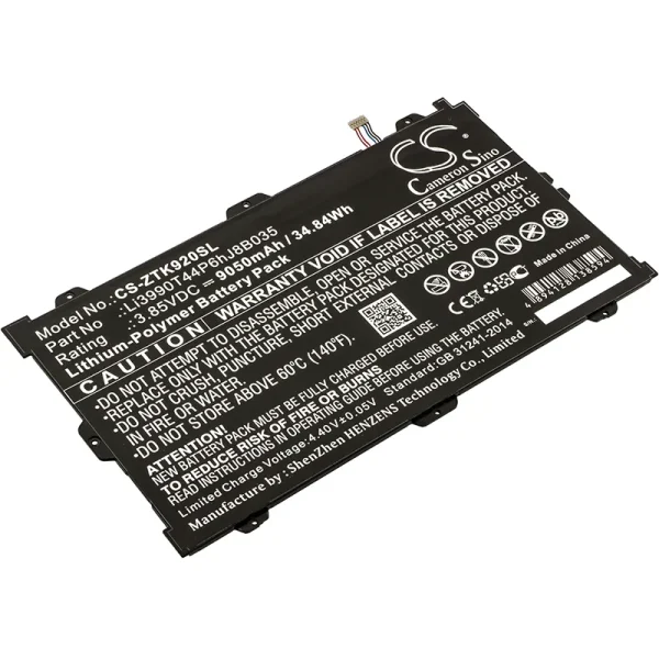 ZTE K92, Primetime, Primetime LTE-A Replacement Battery 9050mAh / 34.84Wh - Image 2