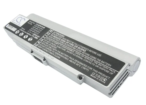 Sony VAIO VGN-C140G/B, VAIO VGN-C150P/B, VAIO VGN-C190, VAIO VGN-C190P/H Series Replacement Battery 6600mAh - Image 5