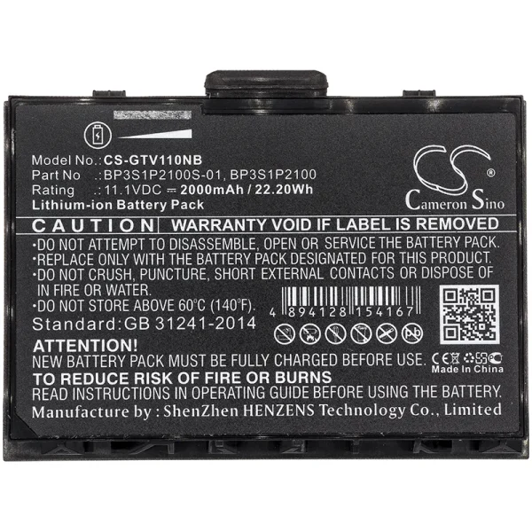 Getac V110 Series Replacement Battery 2000mAh / 22.20Wh