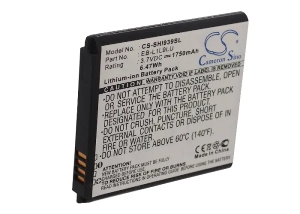 Samsung Galaxy S3 Duos, SCH-I939D Series Replacement Battery 1750mAh/6.48Wh