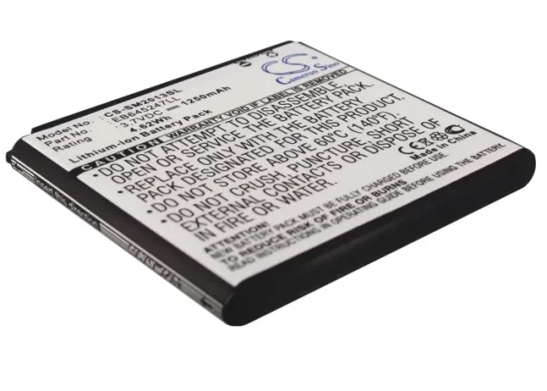 Samsung GT-B9388, SCH-W2013 Series Replacement Battery 1250mAh / 4.62Wh - Image 2