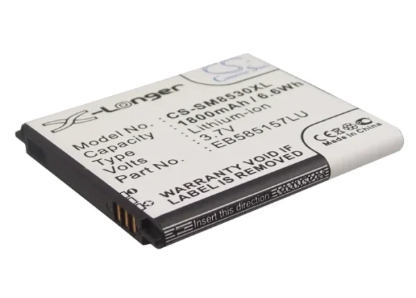 Samsung Galaxy Beam, Galaxy Grand Quattro, Galaxy Win, Galaxy Win Duos, GT-I8530 Series Replacement Battery 1800mAh/6.6Wh - Image 3