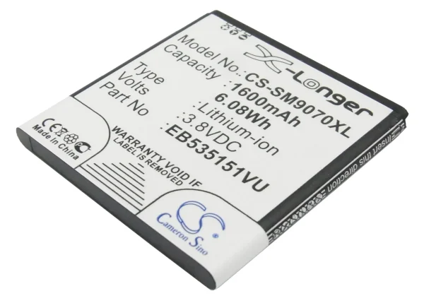 Samsung Galaxy S Advance, GT-B9120, GT-I659, GT-i9070, GT-i9070P Series Replacement Battery 1600mAh / 6.08Wh - Image 4