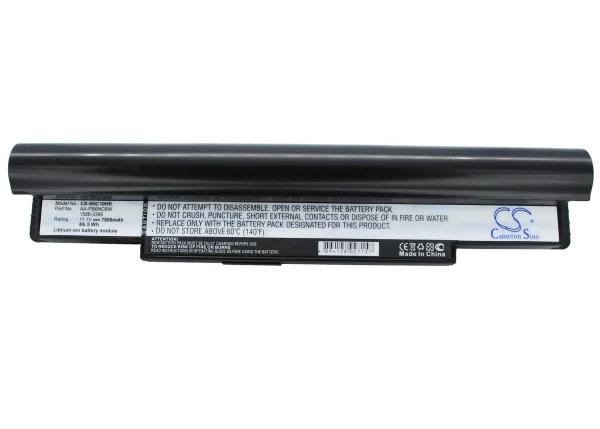 Samsung N110 (black), NP-N110, NP-N110-12PBK, NP-N120 Series Replacement Battery 7800mAh