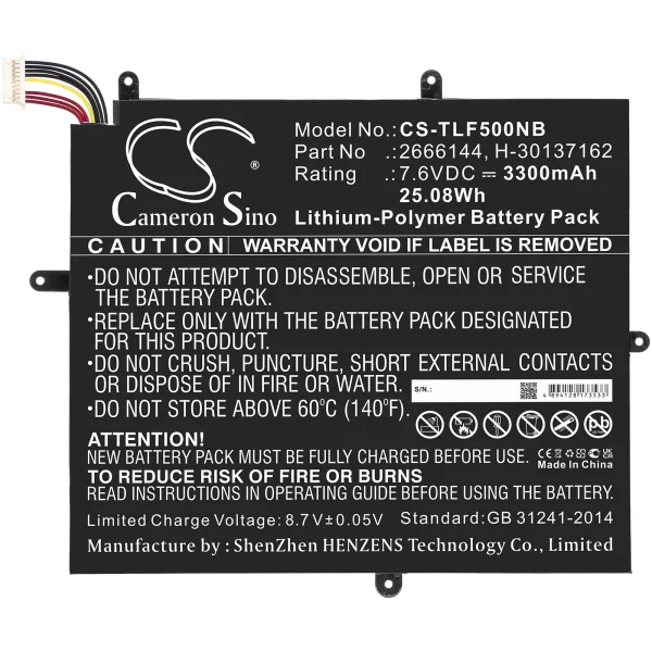 Teclast F5 Series Replacement Battery 3300mAh / 25.08Wh