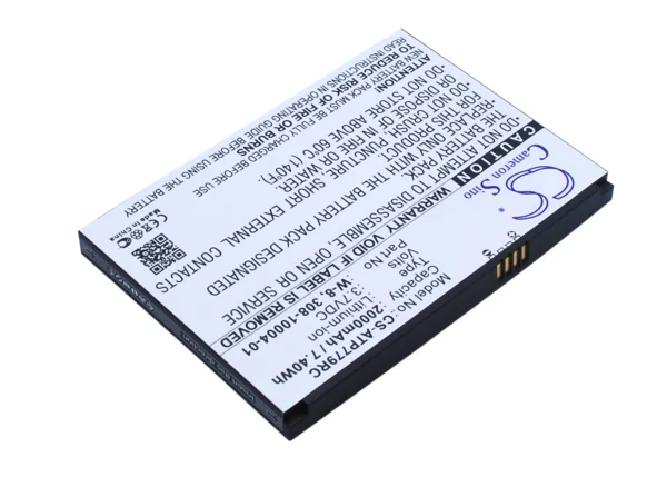 AT&T AC779S, AC797S, AirCard 779S, AirCard 779S 4G, AirCard 797S Series Replacement Battery 2000mAh / 7.40Wh - Image 2