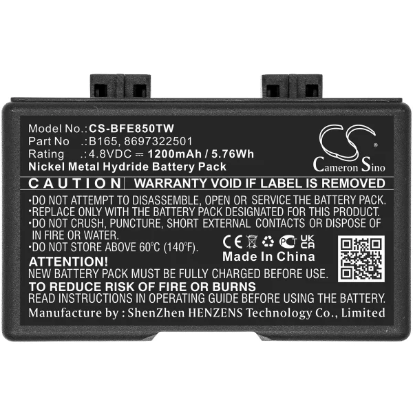 Bosch HFE-165, HFE-455, HFE-85, HFG, Series Replacement Battery 1200mAh / 5.76Wh