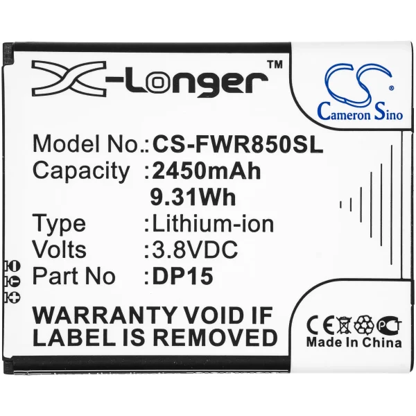 T-Mobile DP15, R717, T9 Series Replacement Battery 2450mAh / 9.31Wh